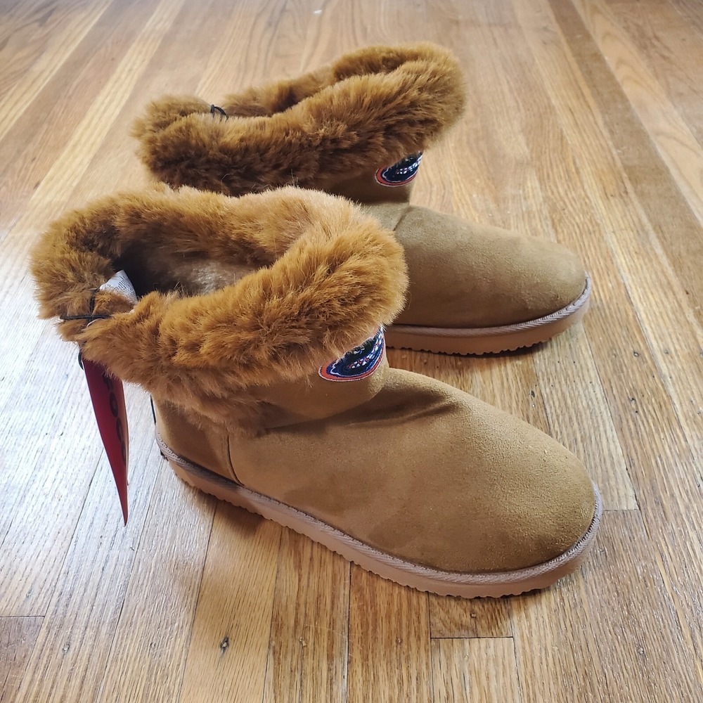 Foco NCAA Florida Gators Boots Womens Sz 6 Faux Fur NEW NWOB (TD1)